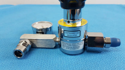 Gentec Medical Air Compressed Gas Regulator 3000Psig Compressed Gas Regulator, as-is (for parts) product photo 4