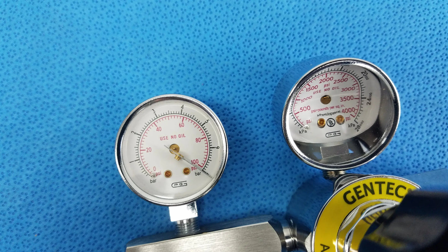 Gentec Medical Air Compressed Gas Regulator 3000Psig Compressed Gas Regulator, as-is (for parts) product photo 12