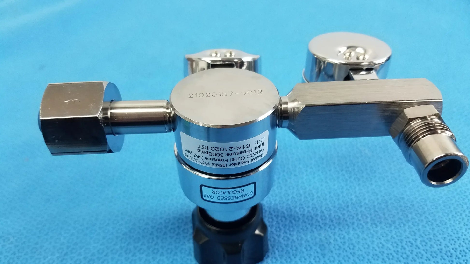 Gentec Medical Air Compressed Gas Regulator 3000Psig Compressed Gas Regulator, as-is (for parts) product photo 10
