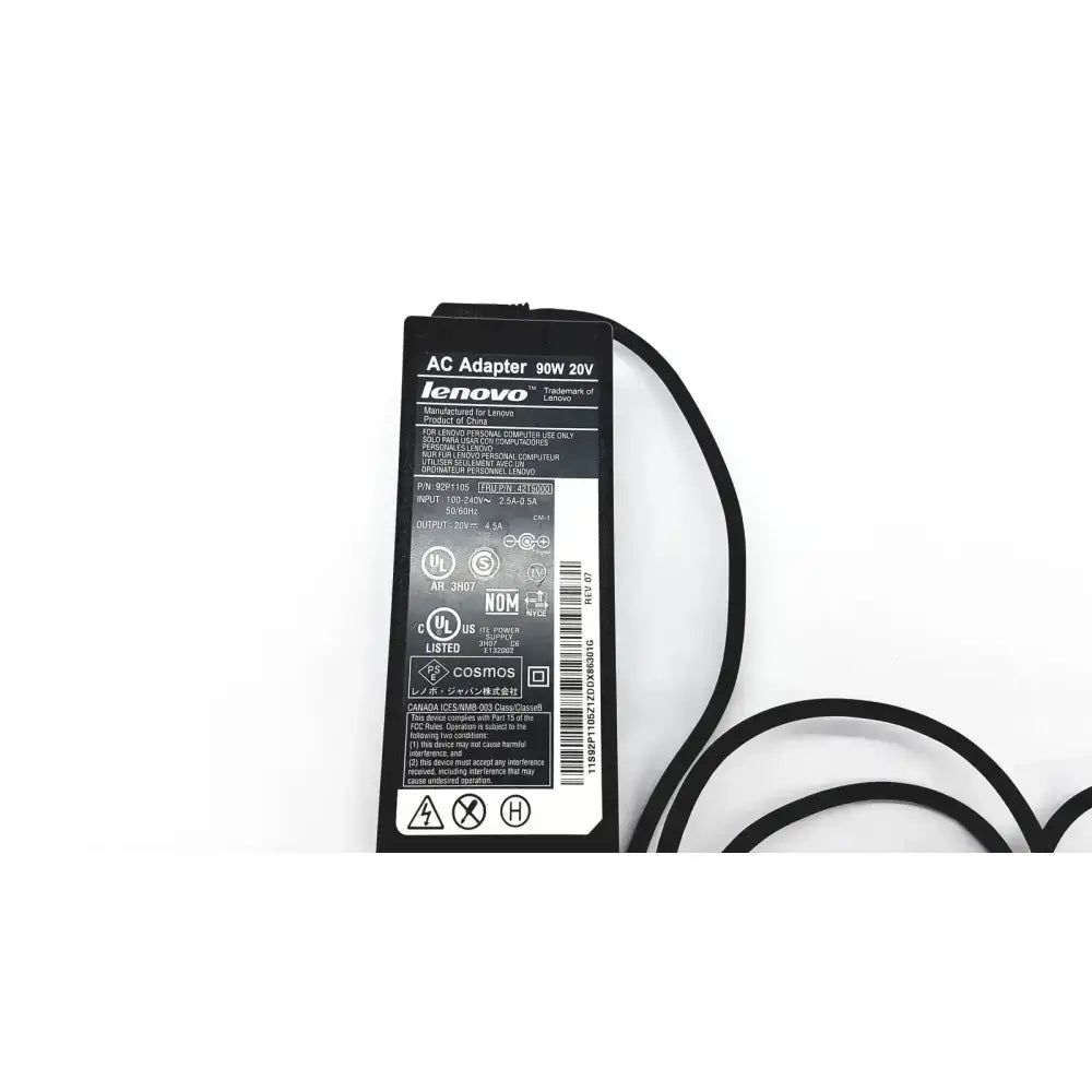 Lenovo Genuine 90W Lenovo AC Adapter Power Supply 20V 4.5A Round Tip 42T5000 AC Adapter, second-hand product photo 8