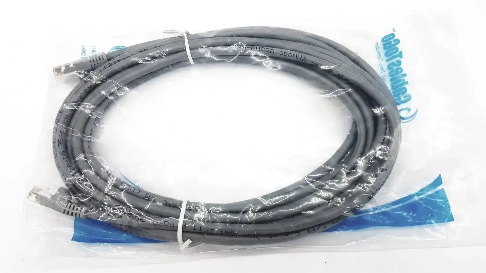 Cabletogo Genuine Cables ToGo Network Cables 14' CAT5E Molded Grey RJ-45 M CTG #15205 Network Cable, second-hand product photo 11