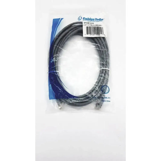 Cabletogo Genuine Cables ToGo Network Cables 14' CAT5E Molded Grey RJ-45 M CTG #15205 Network Cable, second-hand product photo 1