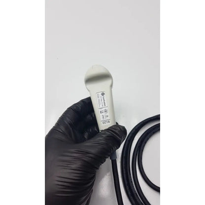 Genuine carefusion handset ultrasound transducer with sleek white curved handle and black cable for pca 8120 replacement