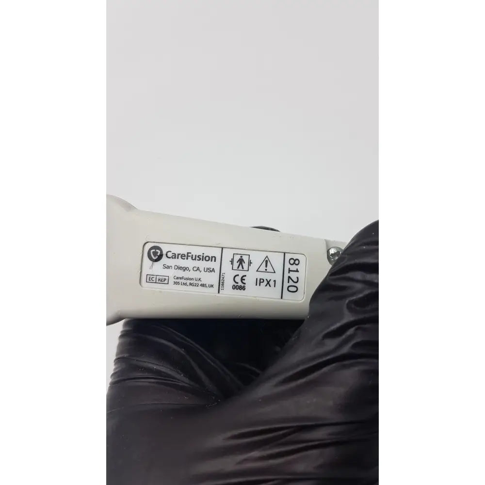 Genuine carefusion white plastic handset with regulatory markings for pca 8120 replacement use
