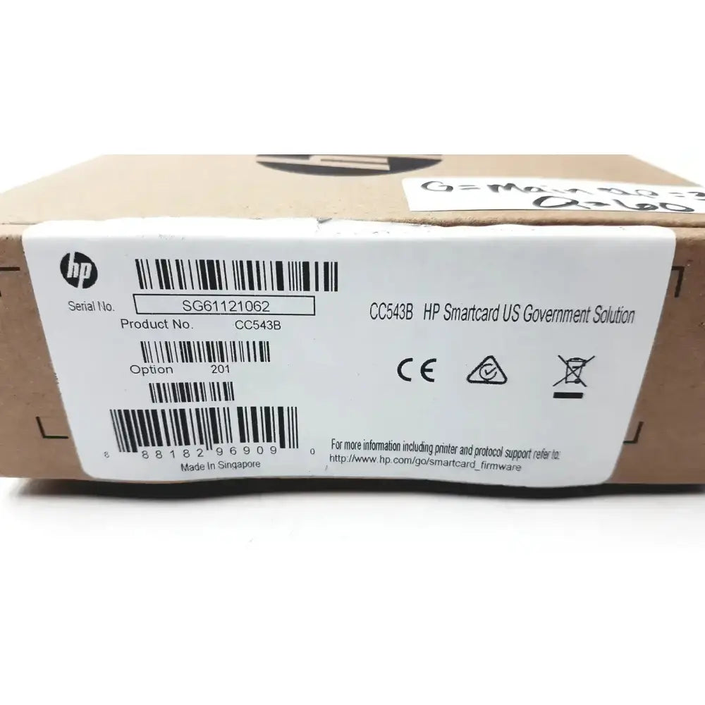 HP Genuine HP US Government CC543B #201 SmartCard NIPRNet Solution Security Accessory, new product photo 2