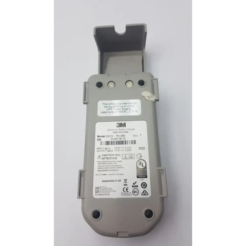 3M Genuine Original OEM 3M TR-340 TR340 Lithium Ion Battery Charger Battery Charger Cradle, second-hand product photo 7