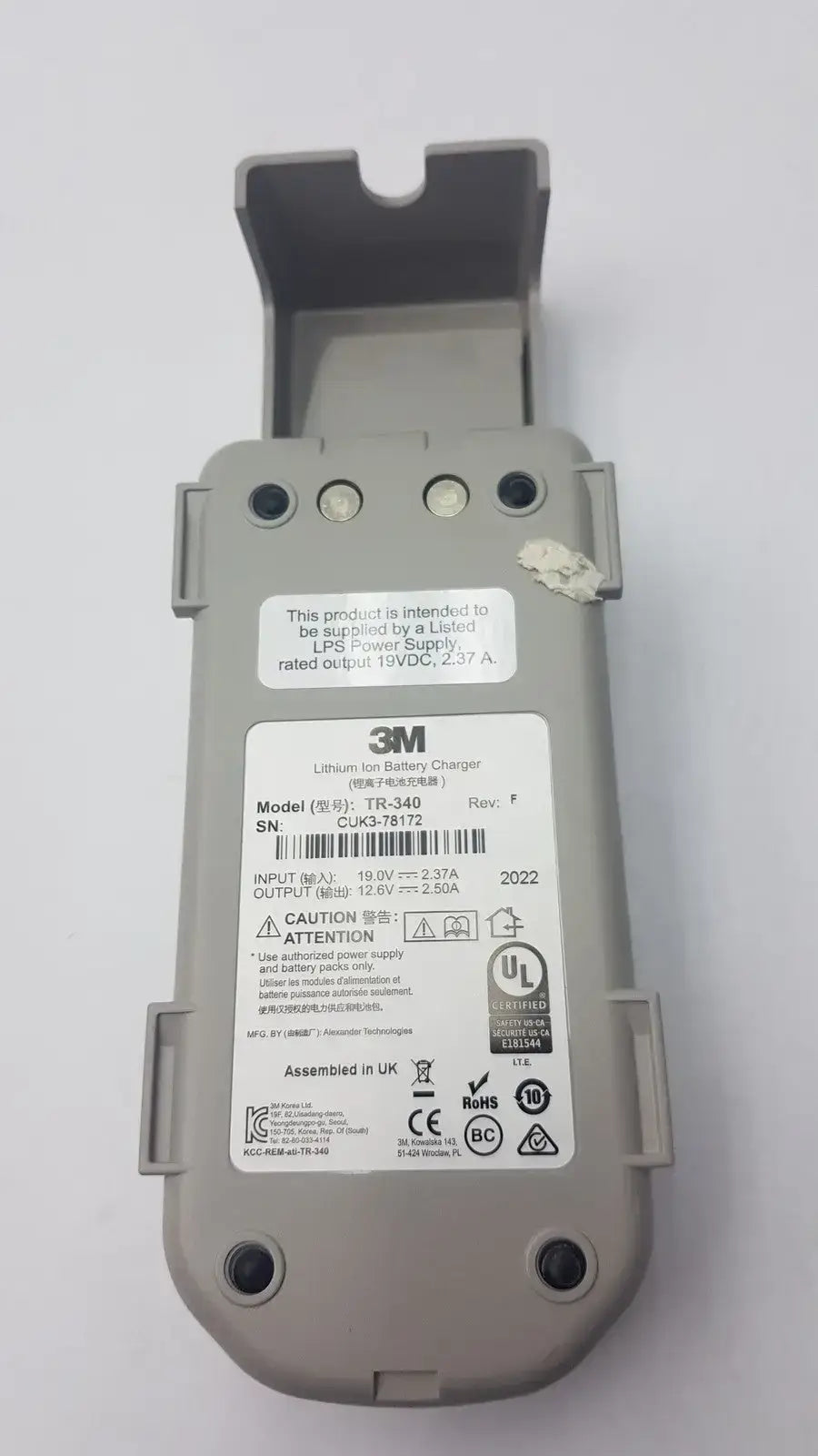 3M Genuine Original OEM 3M TR-340 TR340 Lithium Ion Battery Charger Battery Charger Cradle, second-hand product photo 7