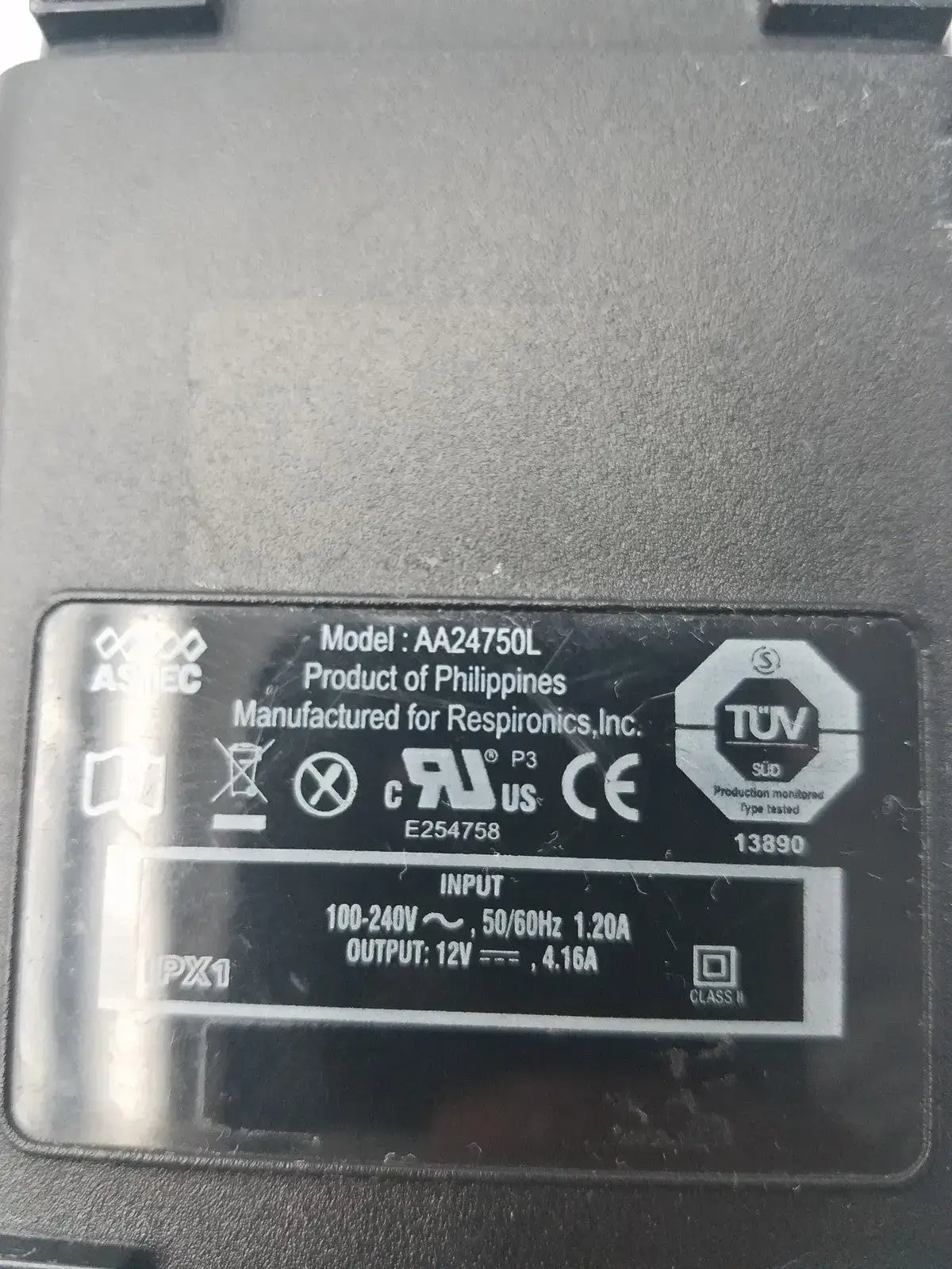 Philips Respironics Genuine Respironics AC Power Supply Cord Adapter AA24750L 1015642 12V - 4.16A AC Power Adapter, second-hand product photo 6