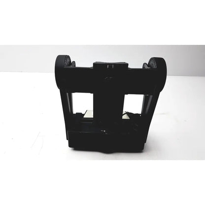 Black plastic car seat base with integrated wheels and central support for gigapan epic pro robotic panohead mount