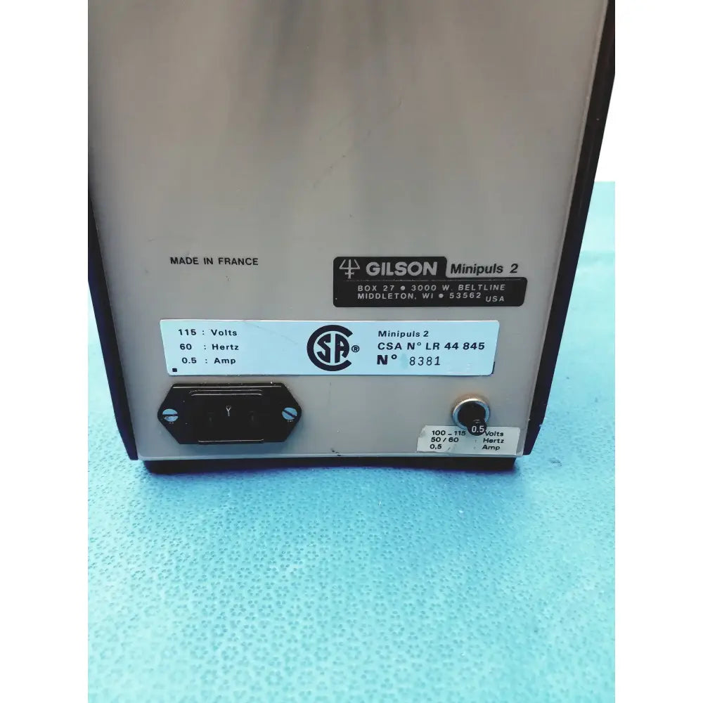 Gilson Minipuls 2 Peristaltic Pump Peristaltic Pump, second-hand product photo 14