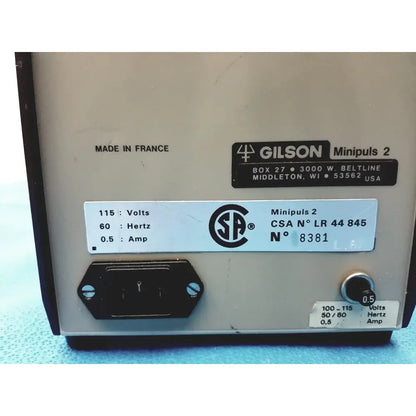 Gilson Minipuls 2 Peristaltic Pump Peristaltic Pump, second-hand product photo 19