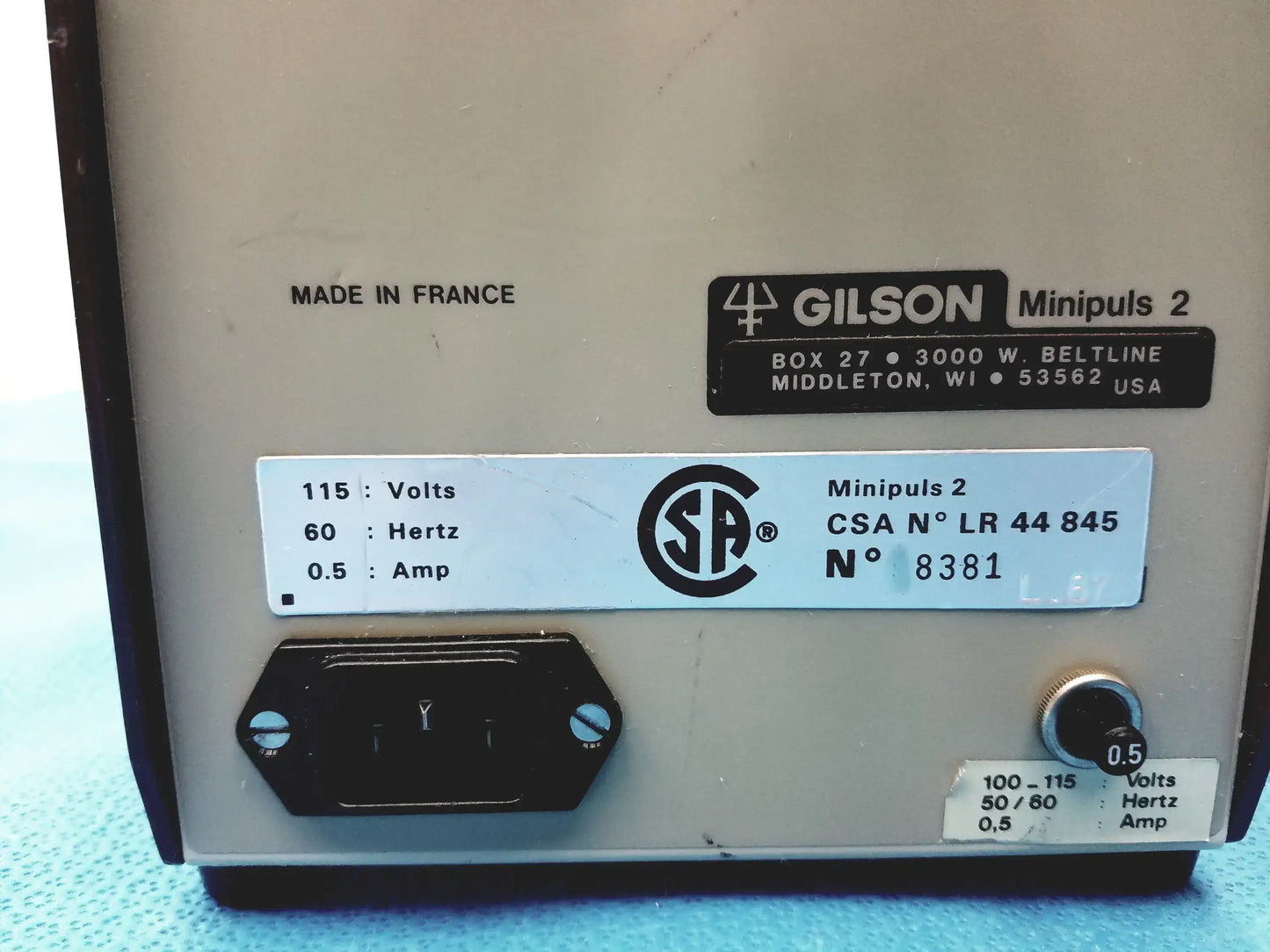 Gilson Minipuls 2 Peristaltic Pump Peristaltic Pump, second-hand product photo 19