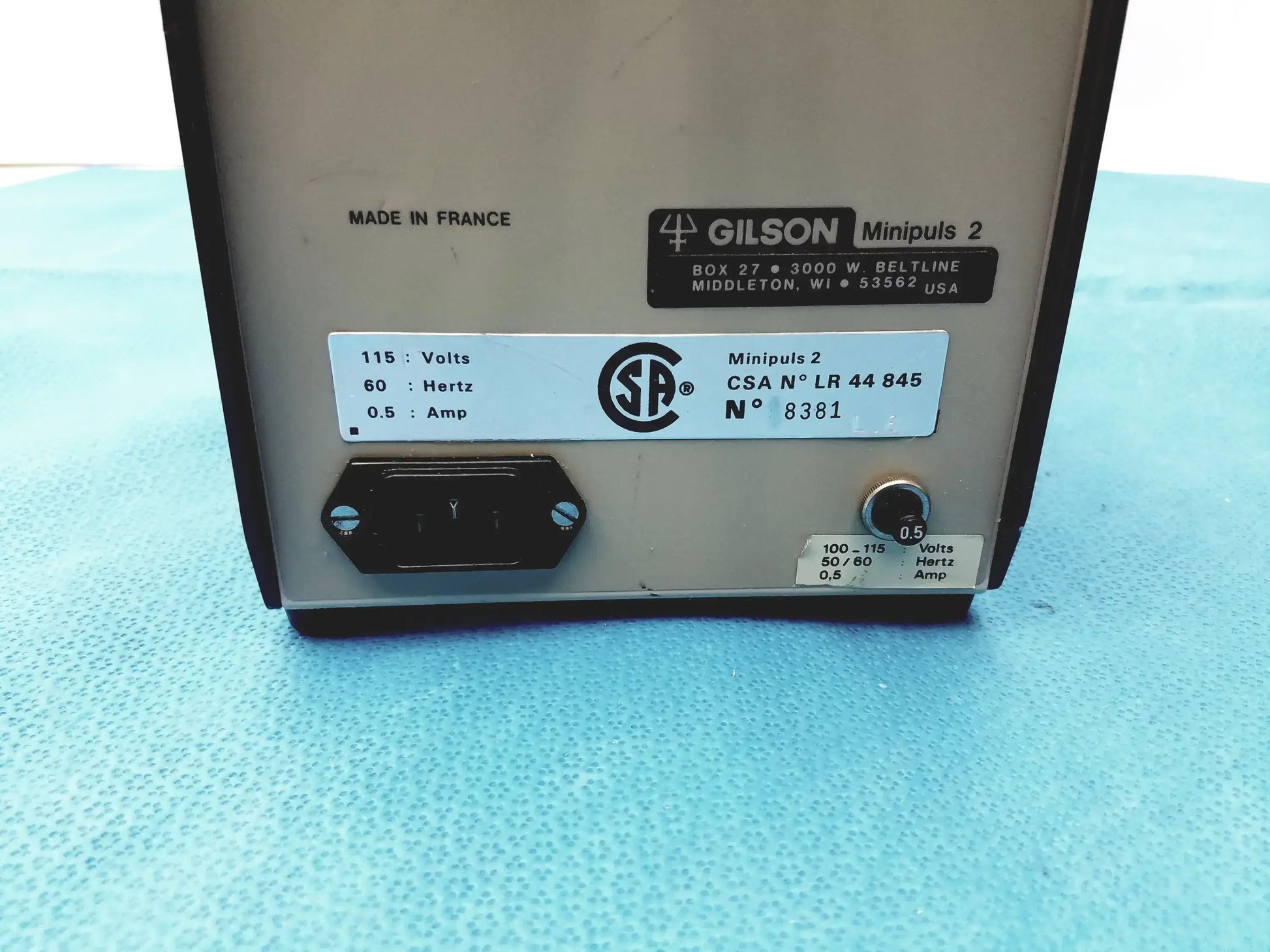 Gilson Minipuls 2 Peristaltic Pump Peristaltic Pump, second-hand product photo 15