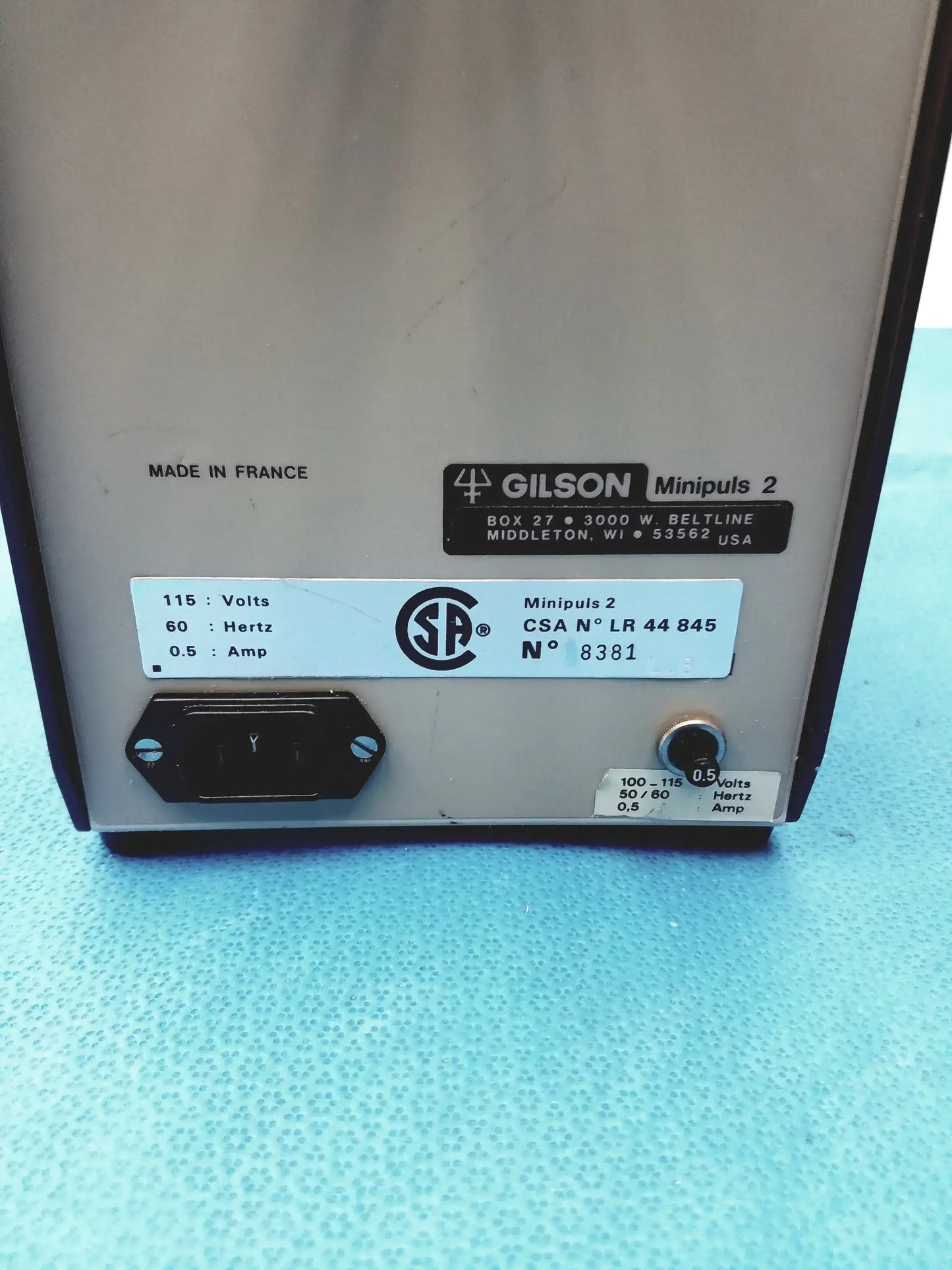 Gilson Minipuls 2 Peristaltic Pump Peristaltic Pump, second-hand product photo 14