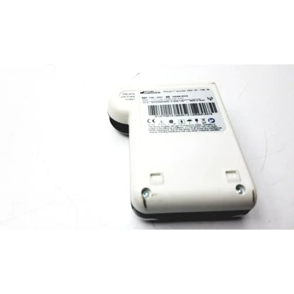 White plastic pilicam recorder data dr3 with black accents and circular attachment for given imaging use