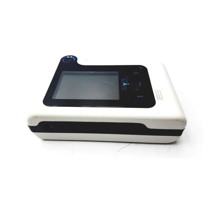 White and black g-on brand pillcam recorder data dr3 medical device with touchscreen display for given imaging FGS-0347