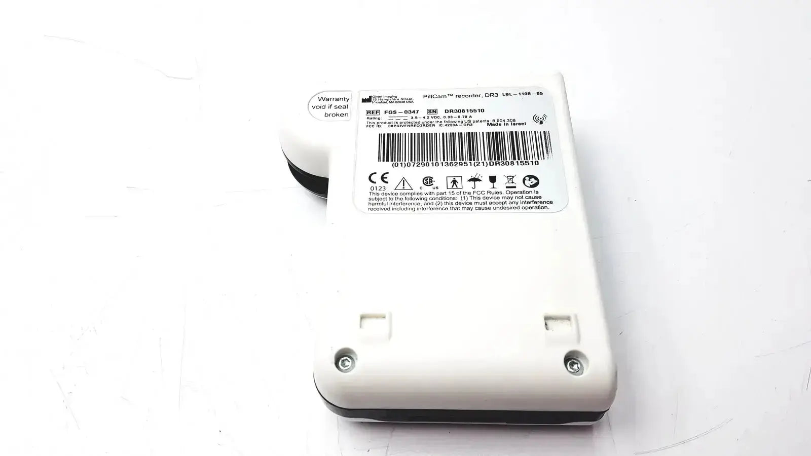 Given Imaging PillCam Recorder DR3 FGS-0347 Capsule Endoscopy Recorder, second-hand product photo 6