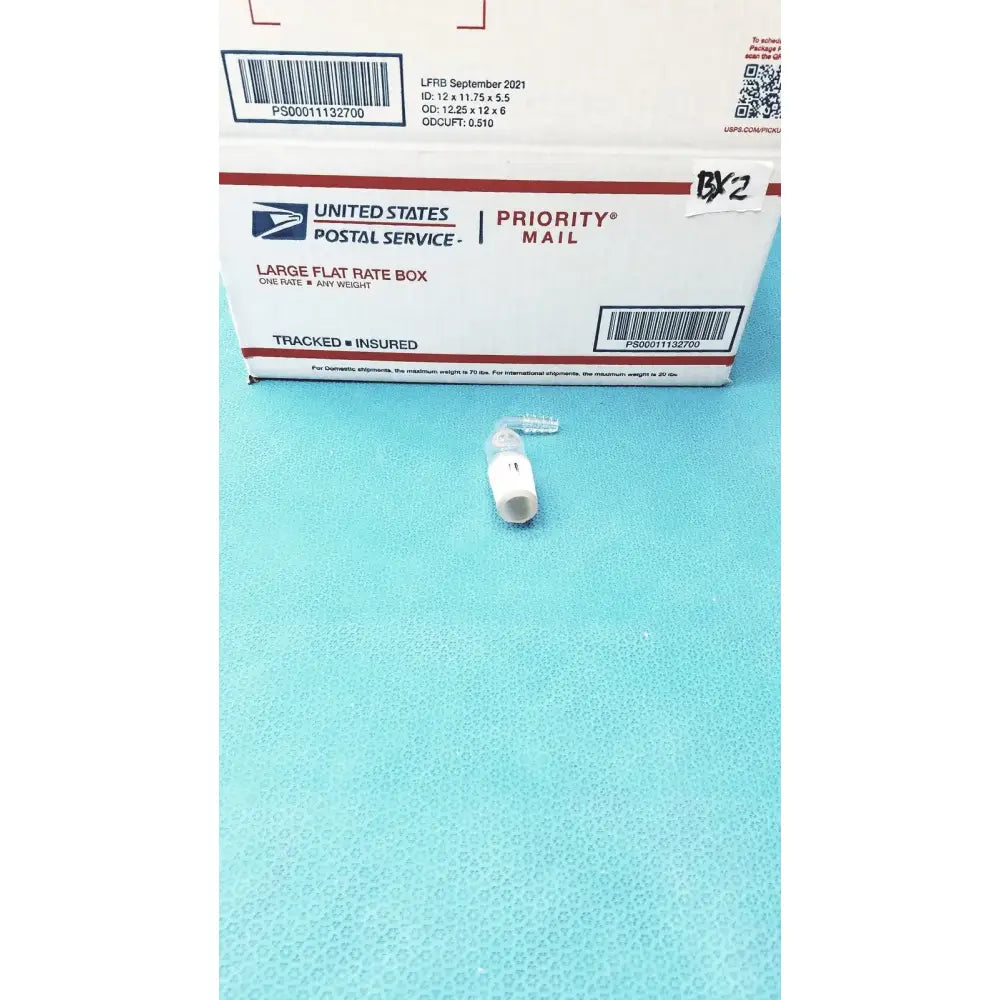 Reuse Medical Glass Adapter – 24/40 Cone to Rubber Tubing, Right-Angle Connection Lab Flasks, second-hand product photo 1
