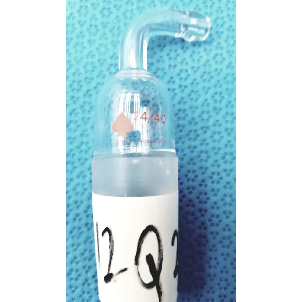 Reuse Medical Glass Adapter – 24/40 Cone to Rubber Tubing, Straight Connection Lab Flasks, second-hand product photo 1