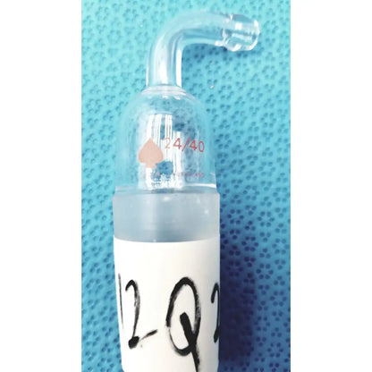 Reuse Medical Glass Adapter – 24/40 Cone to Rubber Tubing, Straight Connection Lab Flasks, second-hand product photo 1
