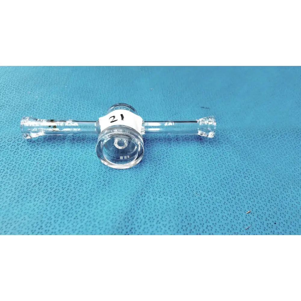 Reuse Medical Glass Lab Adapter 24/40 Joint with Stopcock Valve Borosilicate Chemistry Use Other Medical & Lab Glassware, second-hand product photo 1