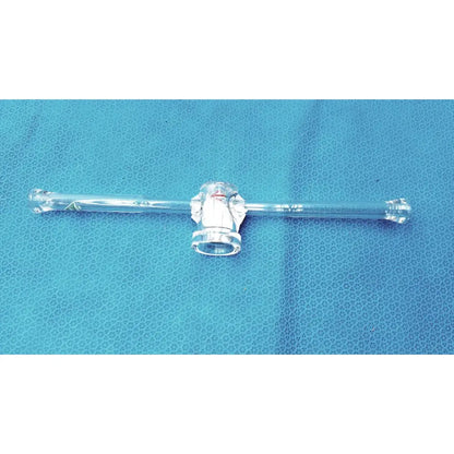 Reuse Medical Glass Straight Bore Stopcock – Ground Glass Valve for Lab Glassware Lab Flasks, second-hand product photo 1