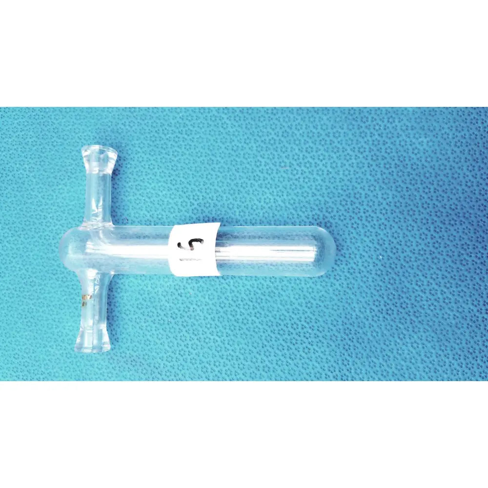 Clear plastic tenbroeck tissue grinder pestle with t-shaped design and white label for lab homogenizer use