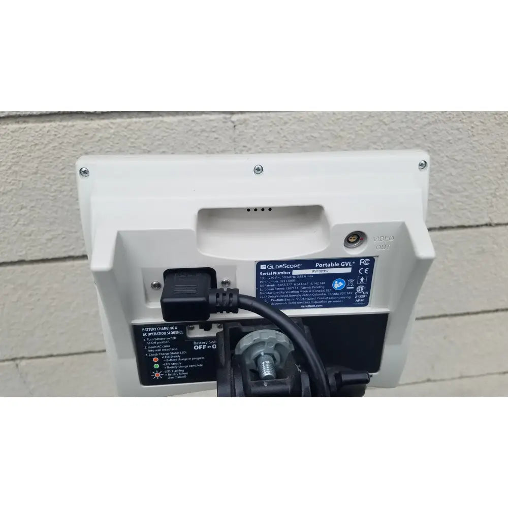 GlideScope PV132067 Portable GVL Vital Signs Monitor With Stand Portable Video Monitoring System / Clinical Display Unit, second-hand product photo 6