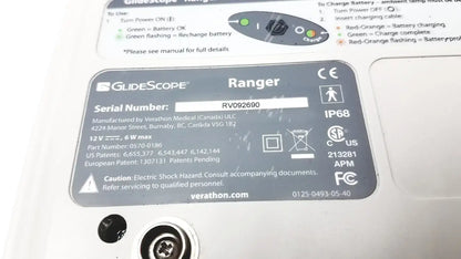 GlideScope Ranger Video Laryngoscope Serial No. RV092690 - Untested Video Laryngoscope, as-is (for parts) product photo 6