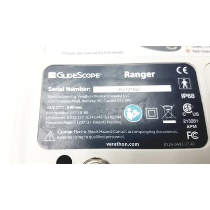 GlideScope Ranger Video Laryngoscope Serial No. RV131637 - Untested Video Laryngoscope, as-is (for parts) product photo 10