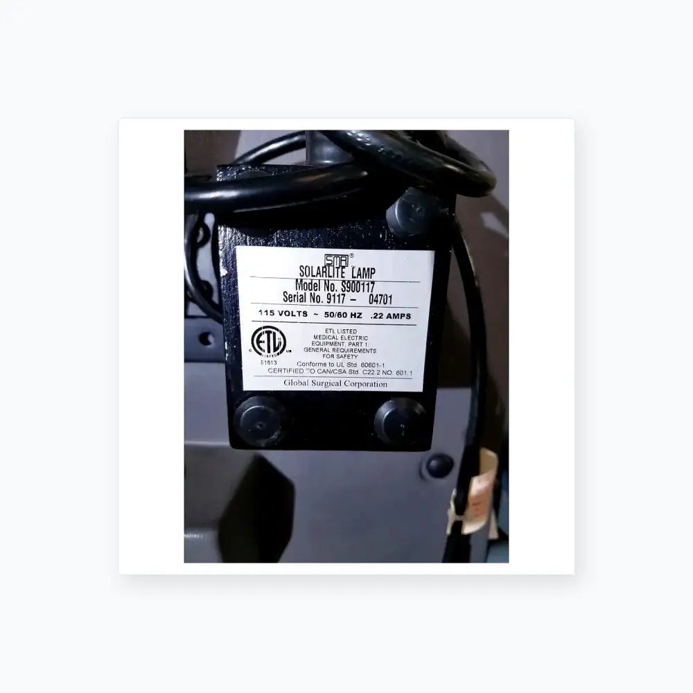 Global Surgical Corporation SMR Apex 2400 Exam Chair w/ Solarlite Lamp S900117 Exam Chair, second-hand product photo 7