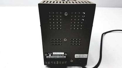 Black metal goldstar dc power supply gp 303 with ventilation slots and labeled terminals for reuse medical equipment