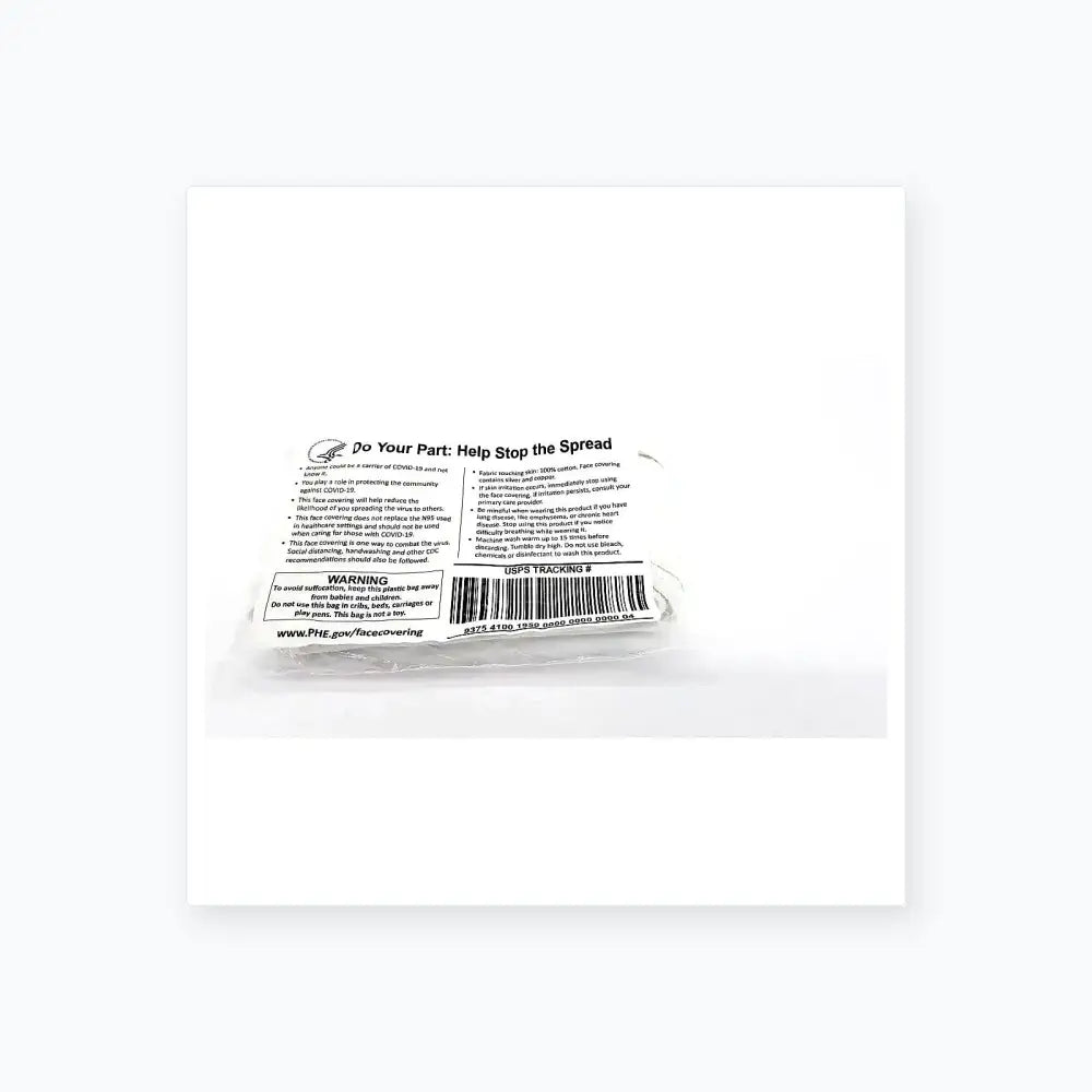 Reuse Medical Gov Face Covering Coviid 19 White Cloth Other Healthcare, Lab & Dental, second-hand product photo 1