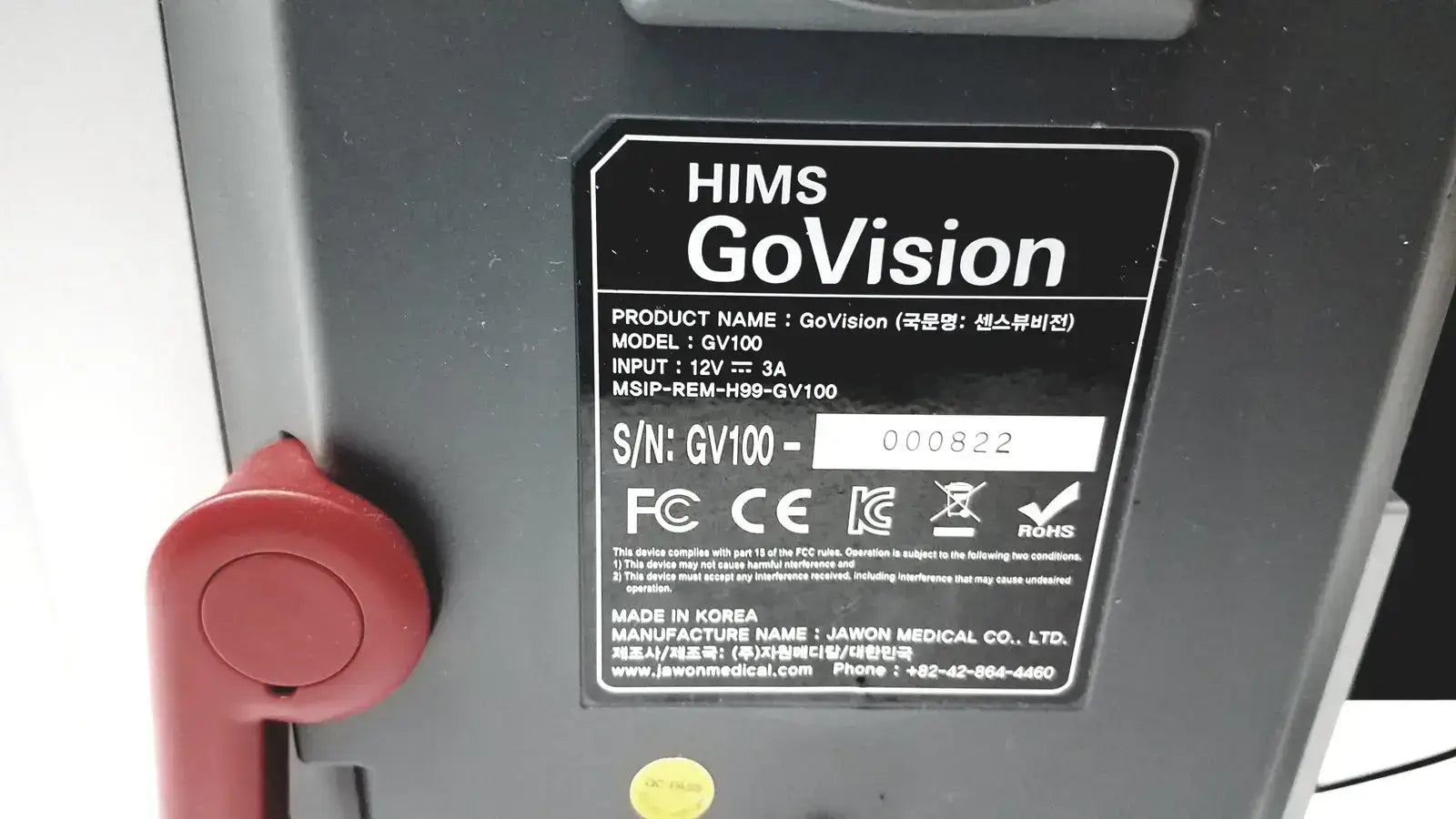 HIMS GoVision GV100 Portable Electronic Video Magnifier Electronic Video Magnifier, second-hand product photo 5