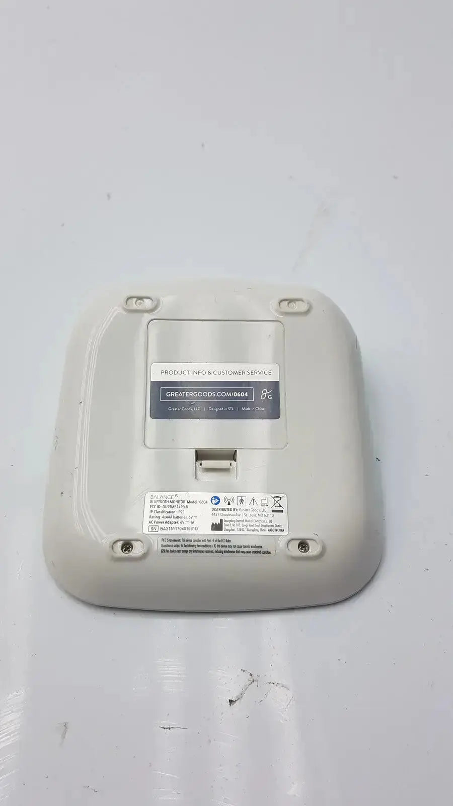 Greater Goods 0604 Bluetooth BPM Blood Pressure Blood Pressure Monitor, as-is (for parts) product photo 9