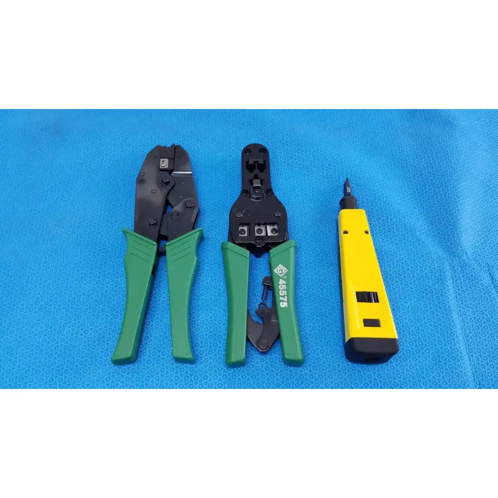 Greenlee Modular Crimper Punch Down Tool Kit Data Network Install Case Modular Crimper Punch Down Tool Kit, second-hand product photo 2