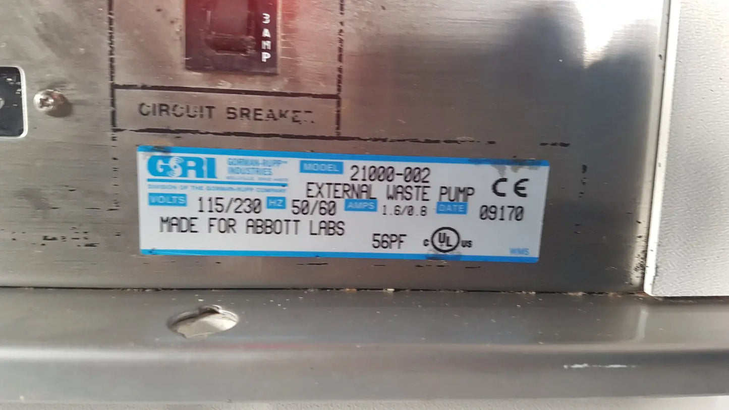 GRI 21000-002 External Waster Pump Pump, as-is (for parts) product photo 4