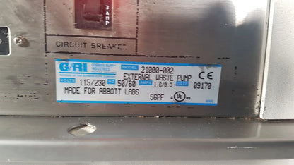 GRI 21000-002 External Waster Pump Pump, as-is (for parts) product photo 4