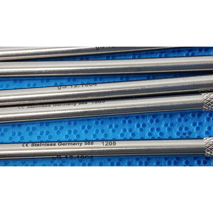 Stainless steel surgical scalpel handle gS12.1604 with engraved markings and textured ends german stainless steel lot of 6