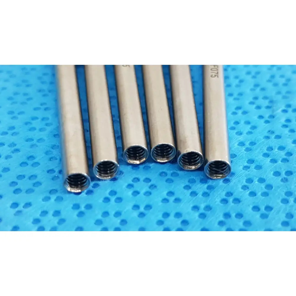 Silver-colored german stainless steel surgical scalpel handle sus304 threaded rods for surgical scalpel lot of 6