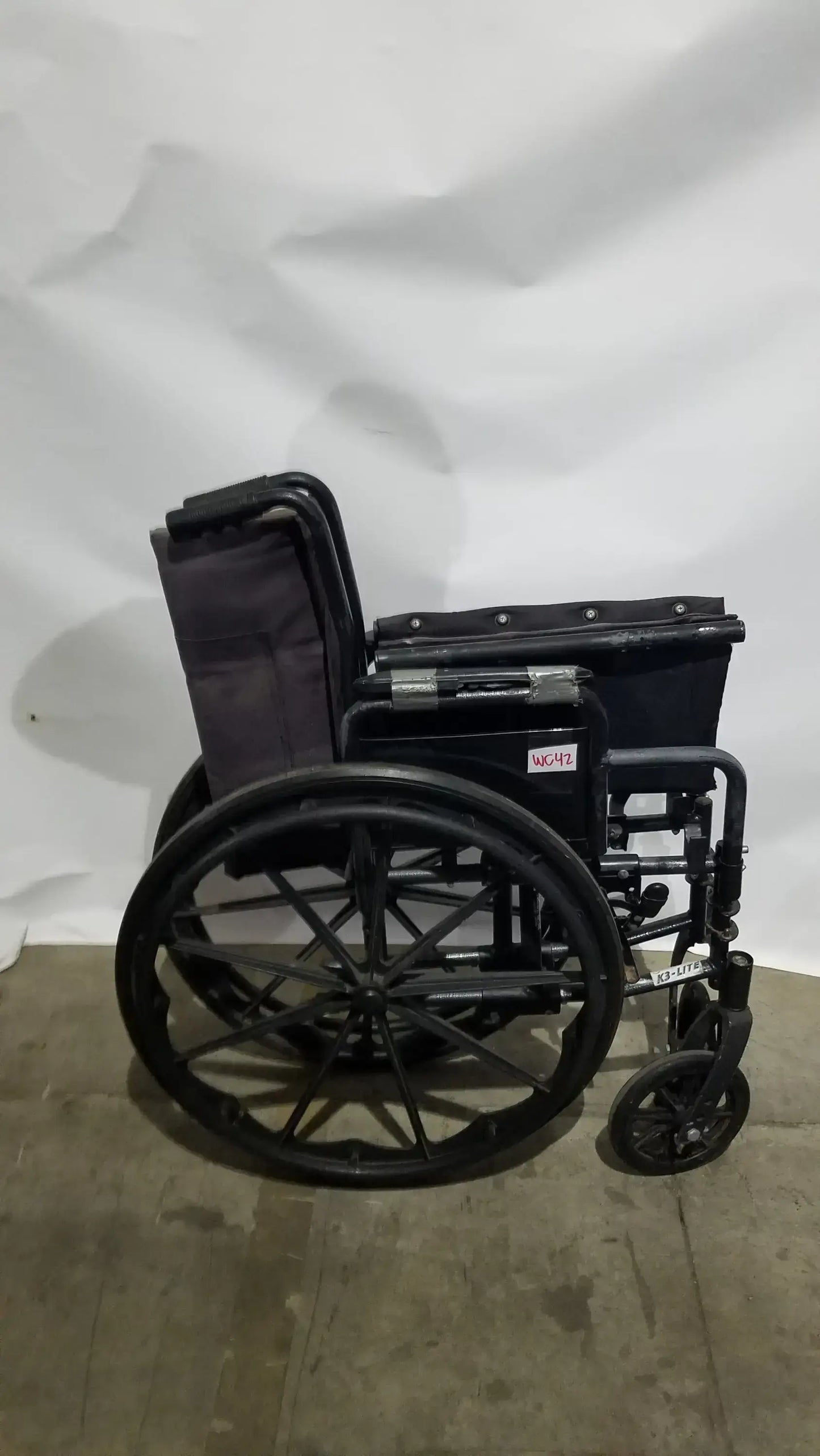 Reuse Medical Equipment Guardian K3 Lite Wheelchair - Folding Manual Mobility Assist Wheelchair, second-hand product photo 28