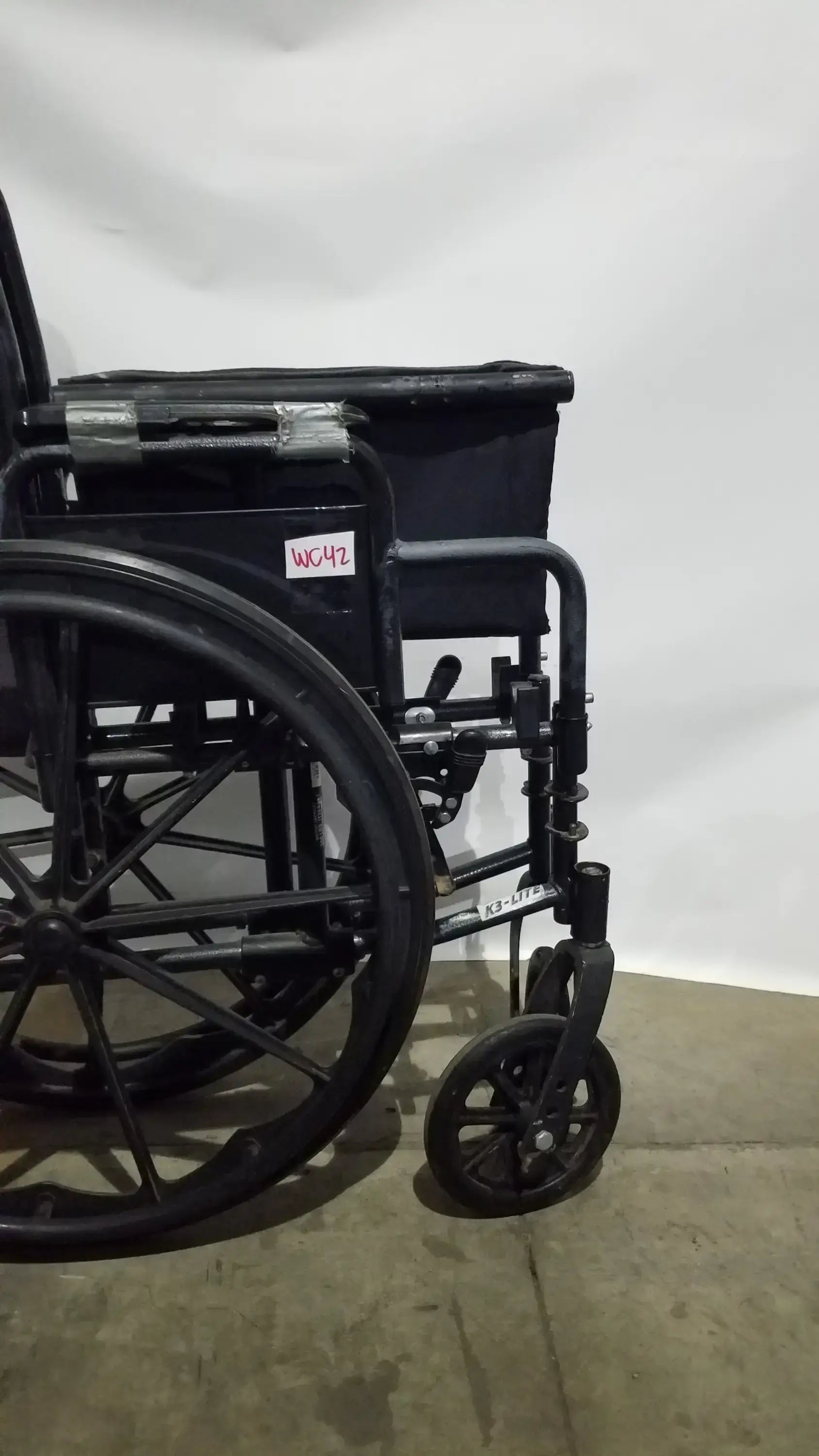 Reuse Medical Equipment Guardian K3 Lite Wheelchair - Folding Manual Mobility Assist Wheelchair, second-hand product photo 26