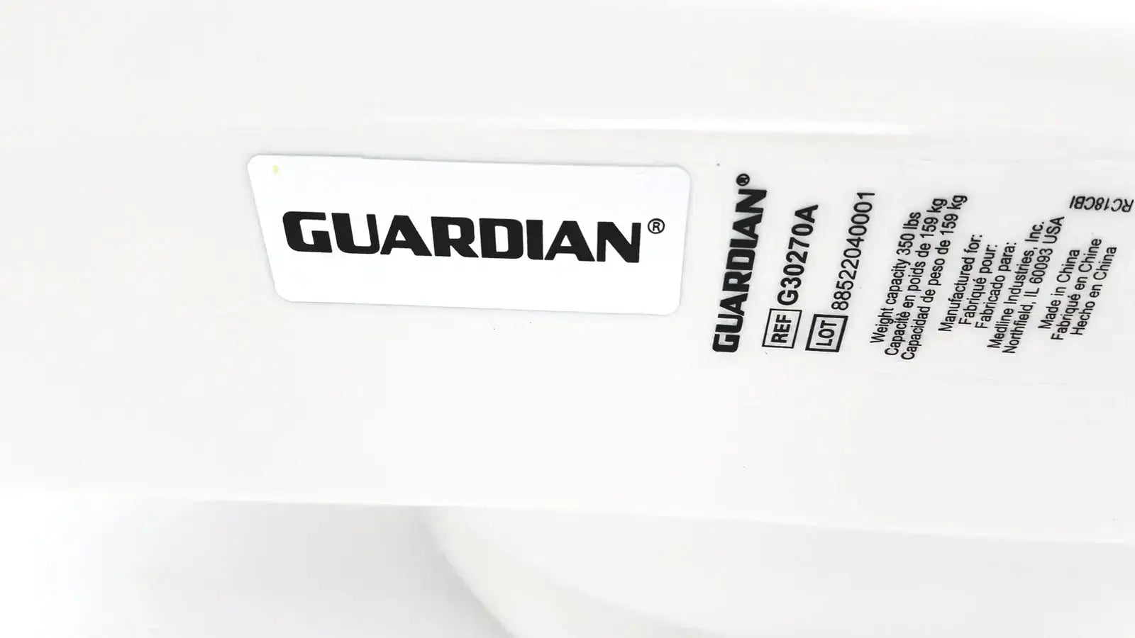 Guardian Locking Elevated Toilet Seat With Padded Arms G30270A Elevated Toilet Seat, second-hand product photo 4