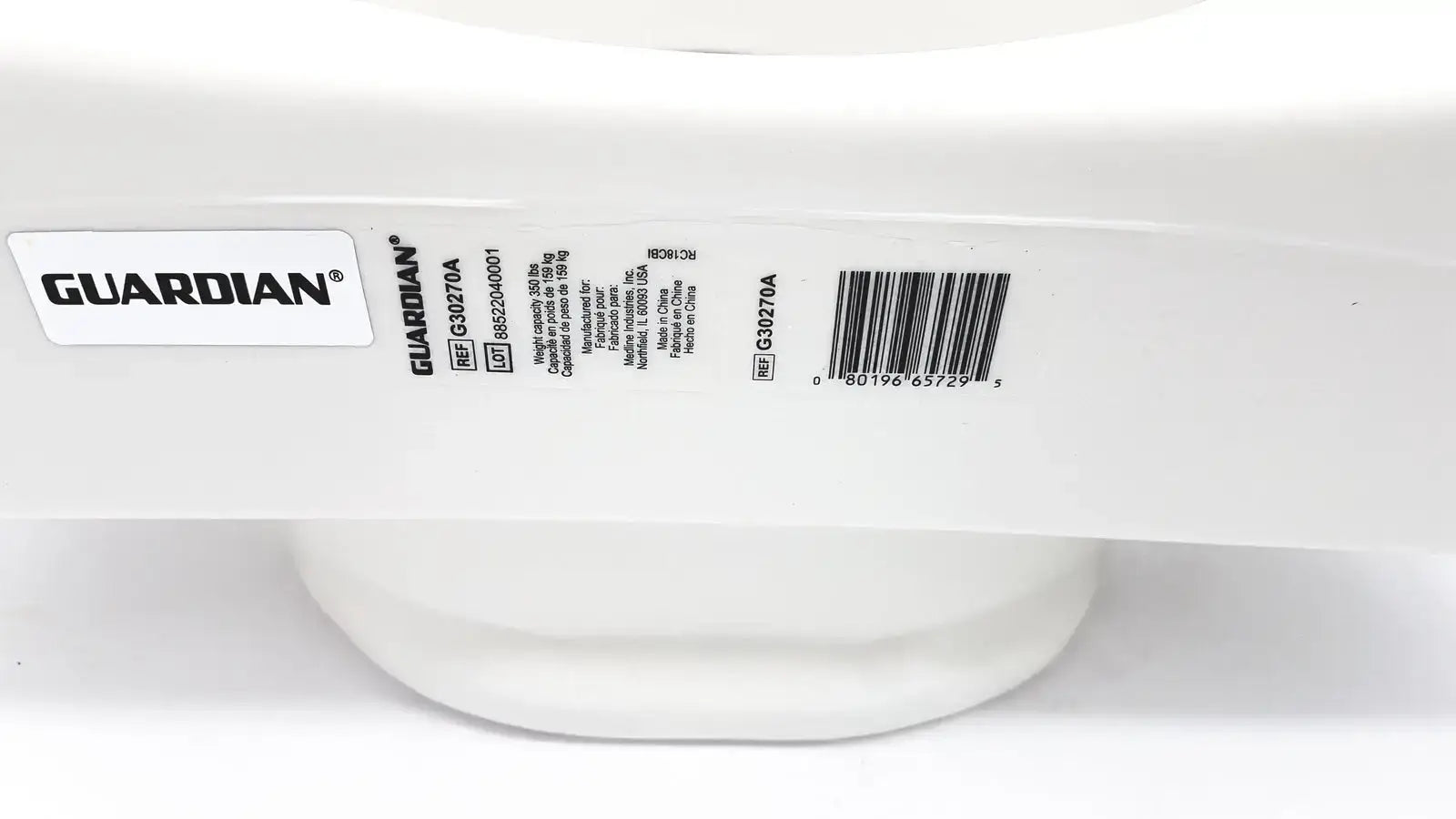 Guardian Locking Elevated Toilet Seat With Padded Arms G30270A Elevated Toilet Seat, second-hand product photo 5