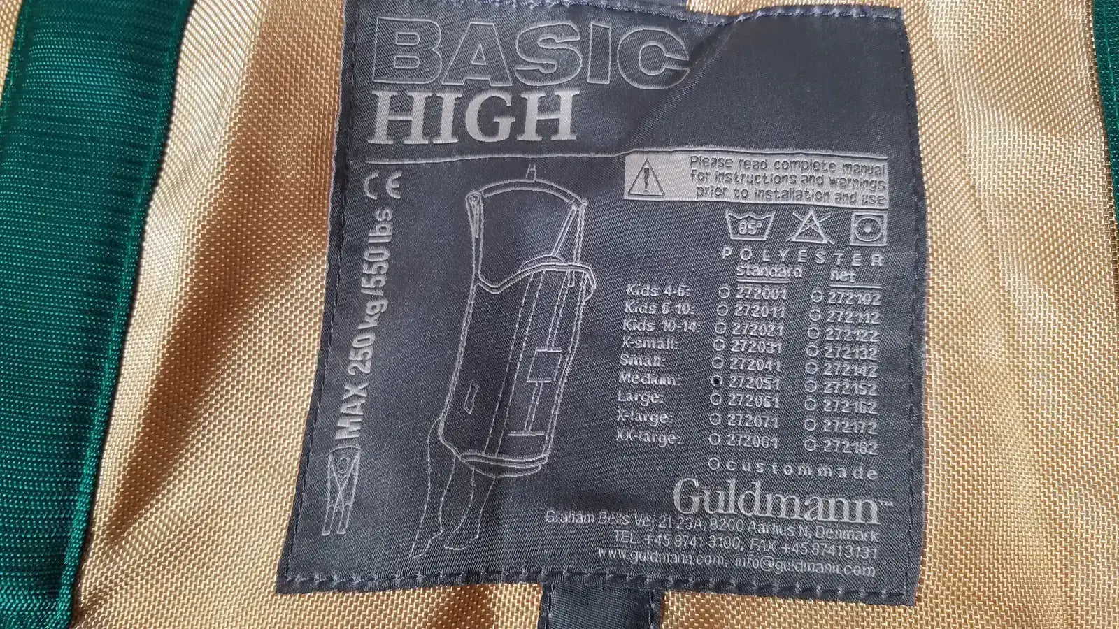 Guldmann Basic High Patient Lift Sling Max 250 kg/550lbs Size XL Patient Lift Sling, second-hand product photo 7