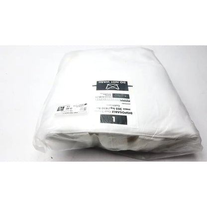 White plastic disposable cover with black labeling for guldmann disposable gait trainer max 205 kg size large