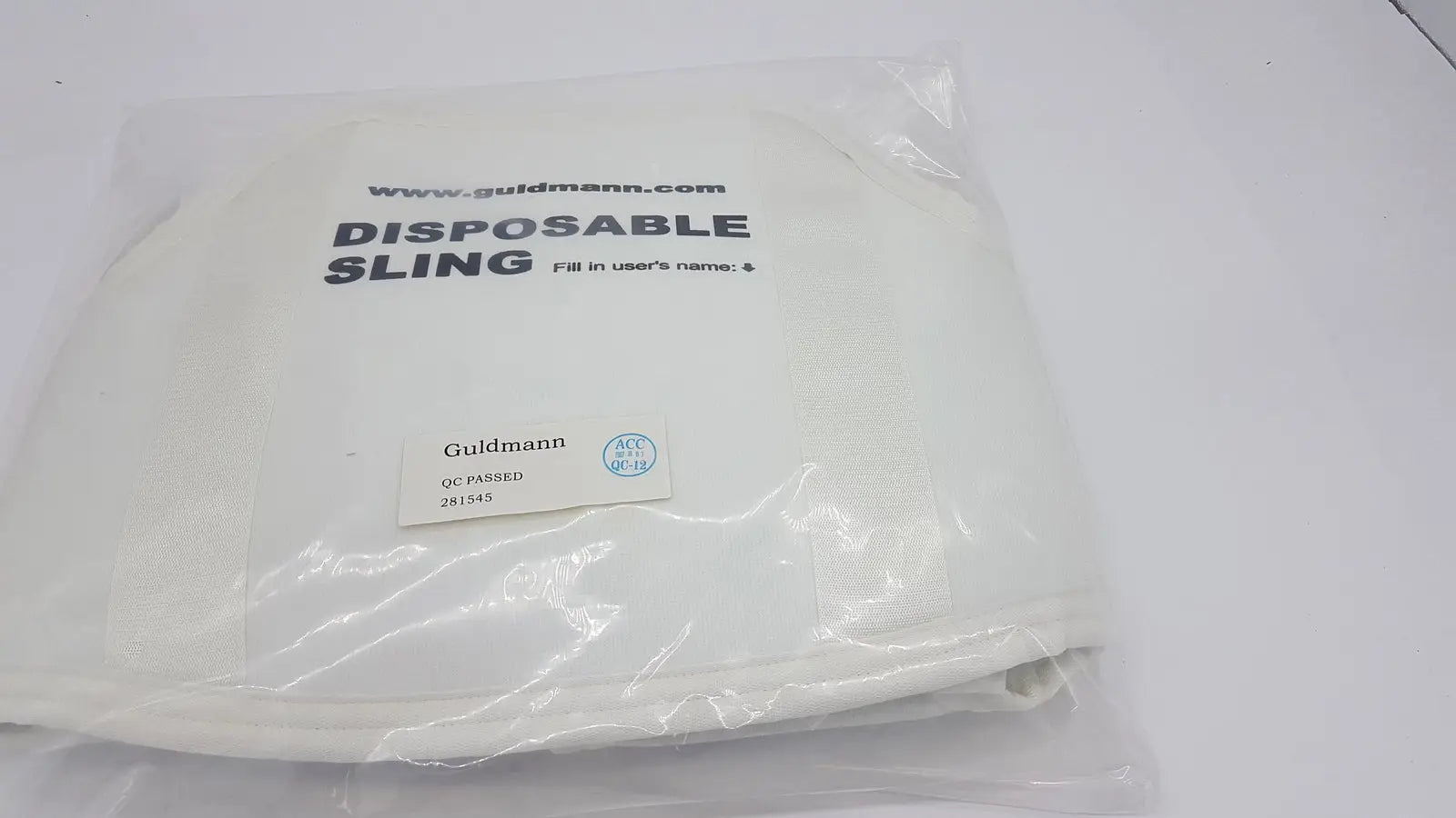 Reuse Medical Guldmann Disposable Micro Plus Sling Max 250kg 550 lbs Patient Lifts & Slings, second-hand product photo 1