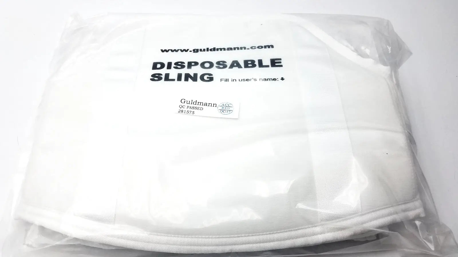 Reuse Medical Guldmann Disposable Micro Plus Sling Max 250kg 550 lbs Size XL Patient Lifts & Slings, second-hand product photo 1