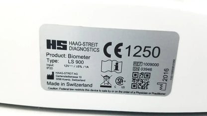 Welch Allyn Haag-Streit Lenstar Biometer LS900 Ref 1009000 Optical Biometer, as-is (for parts) product photo 17