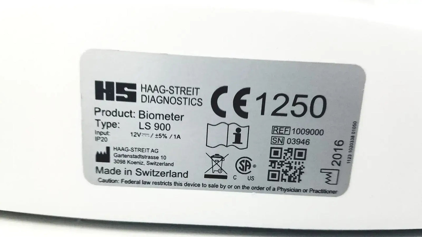 Welch Allyn Haag-Streit Lenstar Biometer LS900 Ref 1009000 Optical Biometer, second-hand product photo 17